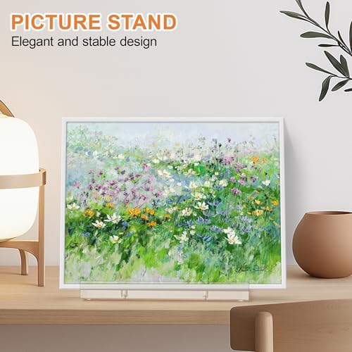 CHEPULA Clear Plate Stands for Display, Acrylic Display Stand