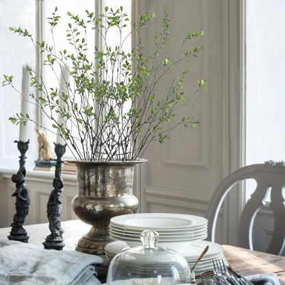 4 Pcs Faux Branches for Vase Filler Artificial Greenery Stems Plants - color: Green