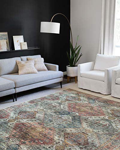 Loloi Skye Apricot/Mist 2'-3" x 3'-9" Accent Rug - color: Apricot / Mist, size: 2'3" x 3'9" (Rectangular)