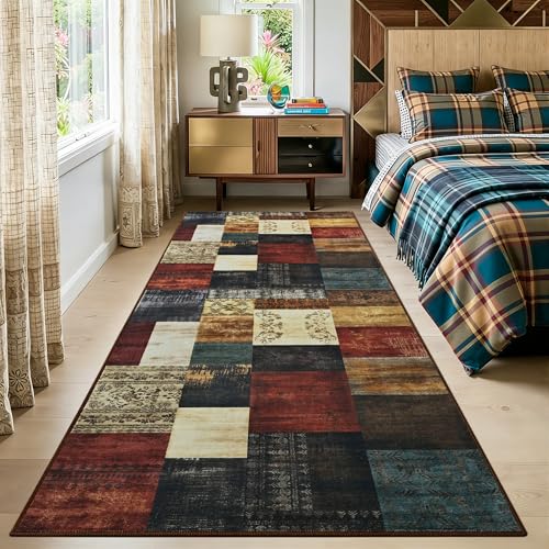 Tepook Modern Runner Rug for Living Room, 2x6 Washable Rugs for Bedroom - color: Multi Color, size: 2' x 6' (Rectangular)