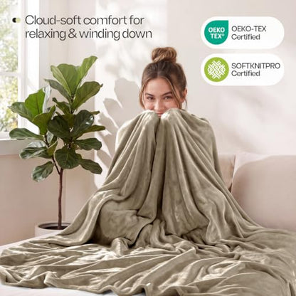 Soft Fleece Blanket for Bed King Size Camel (90x102 Inch) - color: Camel, size: King (90x102 Inch)