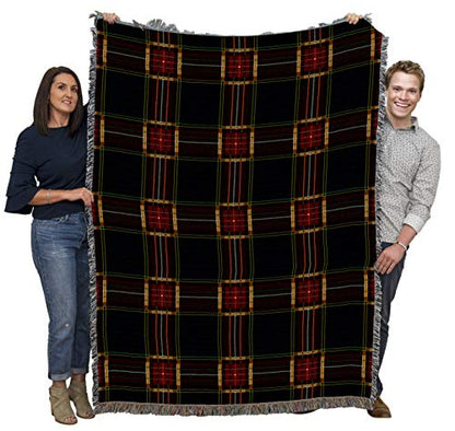 Pure Country Weavers Plaid Blanket Golf - Patterns Gift Tapestry Throw Woven from Cotton - Made in the USA (72x54) - color: Golf