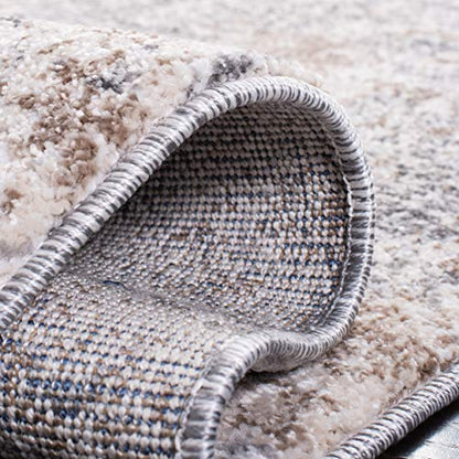 SAFAVIEH Aston Collection Runner Rug - 2' x 11', Light Grey & Grey, Modern Abstract Design, Non-Shedding & Easy Care, Ideal for High Traffic Areas in Living Room, Bedroom (ASN710F) - color: Light Grey/Grey, size: 2' x 11' (Runner)