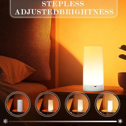 UNIFUN Night Light Touch Control RGB Rechargeable Bedside Lamp Dimmable - size: Taller Size1