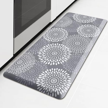 Kitchen Mat Water-Resistant Kitchen Rugs Cushioned Anti-Fatigue Floor Mat - color: Grey, size: 39"L x 17.3"W x 0.5"Th