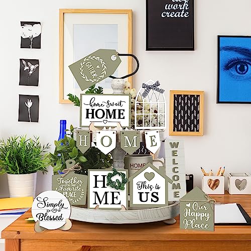 13 Home Tiered Tray Decor Farmhouse Tiered Tray Decorations Set - style: Summer