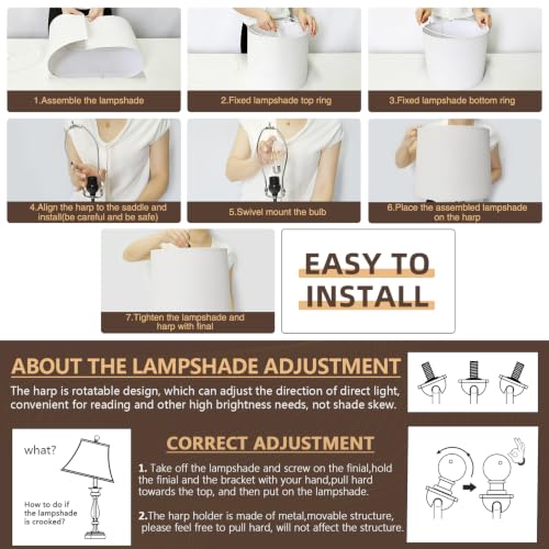 27" Set of 2 Touch Farmhouse Table Lamps for Living Room - color: ‎Bronze