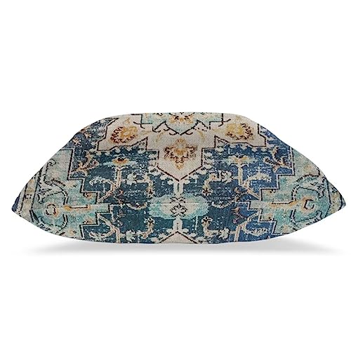 Light Blue Beige Carpet Boho Pillow Covers 18x18 Set of 2 - color: Light Blue, size: 18" x 18" (Pack of 2)