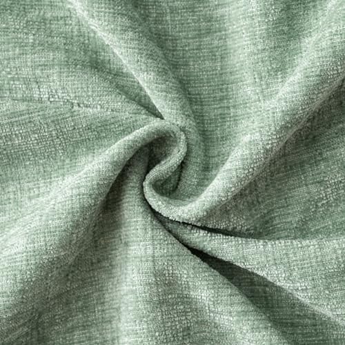 MIULEE Soft Chenille Throw Pillow Covers Greyish Green 16x16 Pack of 2 - color: Greyish Green, size: 16" x 16" (Pack of 2)