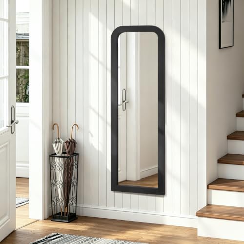 AAZZKANG Wall Mirror Full Length Rectangle Large Black Wood Framed 43"x14" - color: Black, size: 47"L x 16"W
