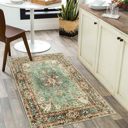 Small Rugs 2x3 Boho,Green Rug for Entryway Bathroom Bedroom - color: Green, size: 2'x3'