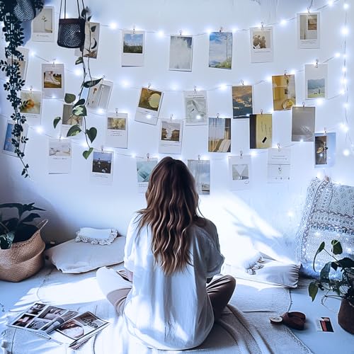 JMEXSUSS 66 ft 200 LED White Fairy Lights Plug in with 8 Modes - color: White, size: 66FT 200LED