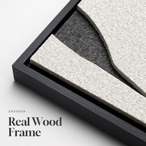 3D Large Framed Black and White Abstract Wall Art for Living Room, 3 Piece - color: Black and White --B, size: 24"w X 36"h X 3pcs