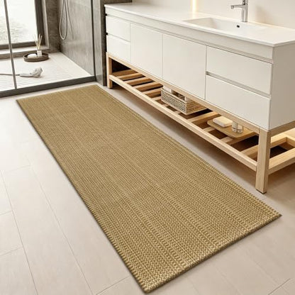 Faux Jute Rug,2x5 Braided Runner Rug for Kitchen,Bathroom,Hallway. - size: 2' x 5' (Rectangular)