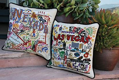 Catstudio Nevada Hand Embroidered Pillow, Decorative Throw Pillow - color: Nevada