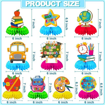 10Pcs Back to School Centerpieces, First Day of School Table Decor - style: Back to School Style