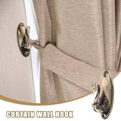Veemoon 1 Pair Vintage Swan Curtain Holdbacks Swan Curtain Holdbacks