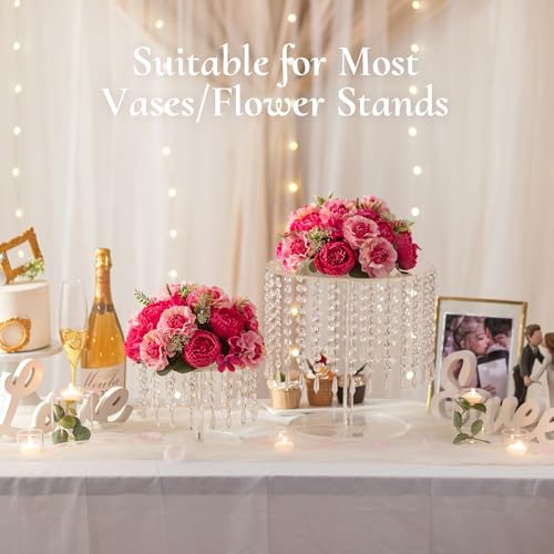 Flower Centerpieces for Wedding Tables: Hot Pink, Set of 10 - color: Hot Pink, size: 10 PCS