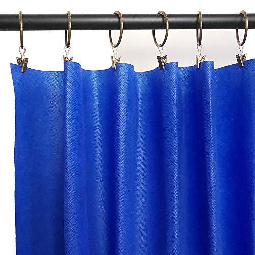 40 Pack Metal Curtain Rings with Clips, 1.5 in ID, Bronze - color: Bronze, size: 1.5" I D 40 Pack