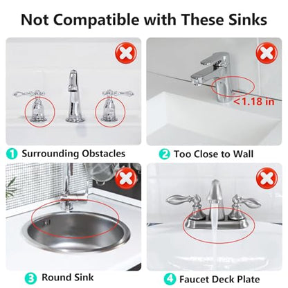 24'' Longer Faucet Mat for Kitchen Sink Splash Guard Drain Mat Behind Fauce - color: Gray, size: 24" x 5.5"