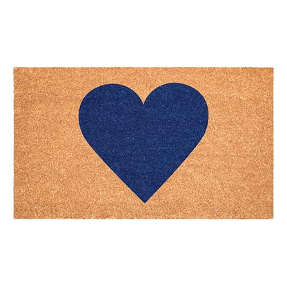Calloway Mills Madison Heart Doormat (Dark Blue, 17" x 29") - color: Dark Blue, size: 1'5" x 2'5" (Rectangular)