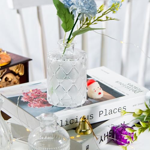 TBWIND Clear Glass Bud Vases Set of 12, Small Vases for Centerpieces - color: Clear-12pcs, size: 12Pcs