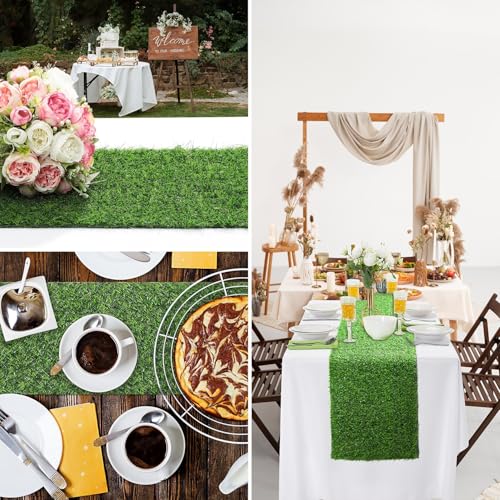 13x120 in Synthetic Artificial Grass Table Runner, Faux Turf Table Decor - size: XXL:13 x 120 Inches