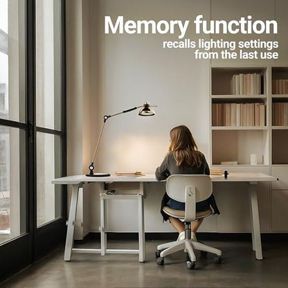 OTUS Tall LED Architect Desk Lamp for Home Office, Gesture Control, Brass - color: Brass