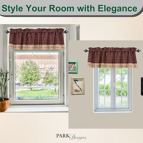 Park Designs Sturbridge Live Lined Valance, 60 x 14 - color: Live Lined