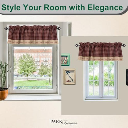 Park Designs Sturbridge Live Lined Valance, 60 x 14 - color: Live Lined