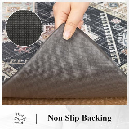 Ileading Anti Fatigue Kitchen Mat, Non Slip Cushioned Standing Floor Mat, Waterproof Kitchen Runner Rug, Farmhouse Comfort Padded Mat for Sink, Laundry, Office, Black, 24''x71'' - color: Black