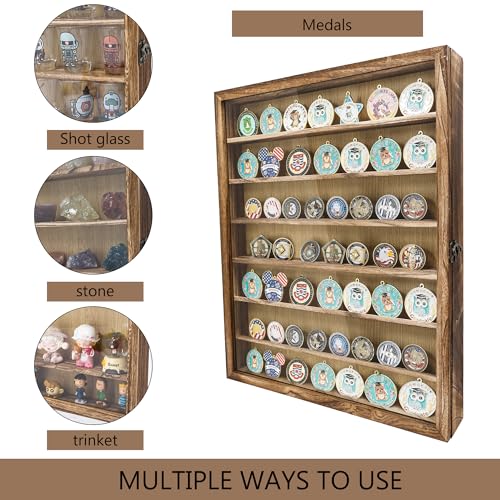 16x20 Large Shadow Box Frame with Removable Shelves,Collectible Display Shelves Case,Military Challenge Coin Display Case,Wood Shadow Boxes Display Cases for Keepsake,Pictures - color: Wood, size: 16*20