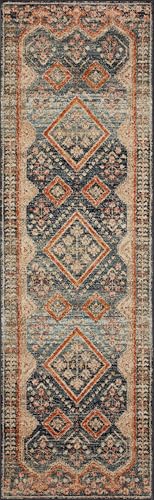 Loloi Jocelyn Navy/Multi 9'-6" x 12'-6" Area Rug - color: Navy / Multi, size: 9'6" x 12'6" (Rectangular)