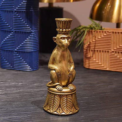 Guichifun Monkey Candle Stick Holder Table Decor - color: Monkey
