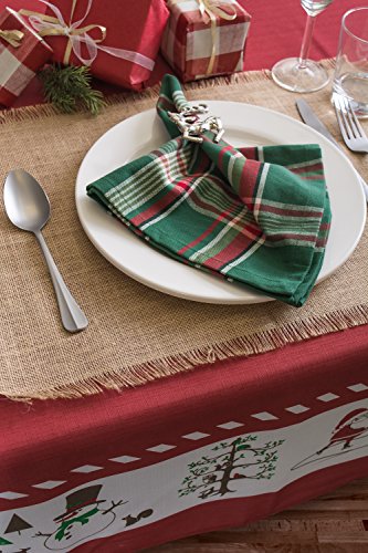 DII Jute Burlap Collection Kitchen Tabletop, Placemat Set, 13x19, Solid Natural, 6 Count - color: Solid Natural, size: Placemat Set, 13x19"