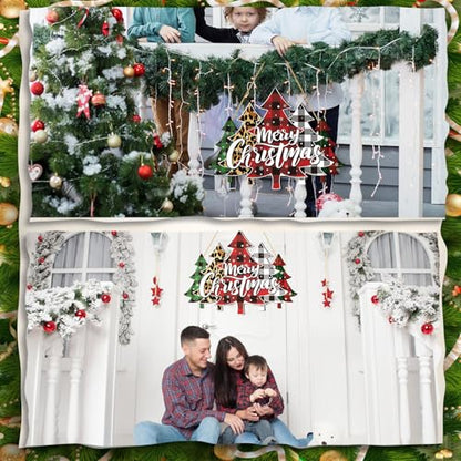Christmas Decor Wreath for Front Door Xmas Door Sign, Classic Tree Style - style: Classic Tree Style