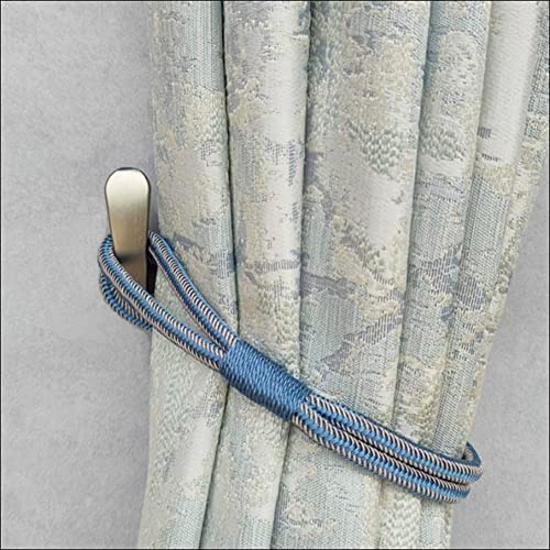 Non-Trace Stick Cute Wall Storage Holder No Drill Curtain Tieback - color: Brass