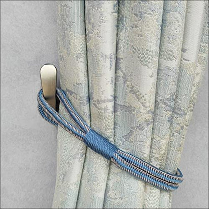 Non-Trace Stick Cute Wall Storage Holder No Drill Curtain Tieback - color: Brass