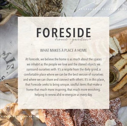 Foreside Home and Garden Linked Chain Accent Natural Wood by Foreside Home & Garden