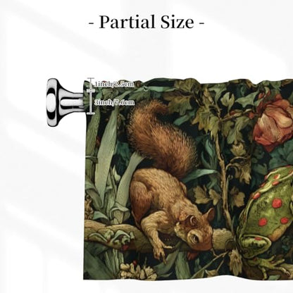 Spring Animals Valances for Windows Rod Pocket Curtain Valance 1 Panel Short Curtains for Kitchen Bathroom Living Room Bedroom Window Treatments - color: Animals