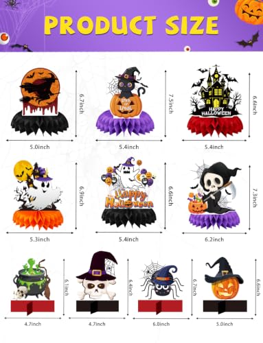 Halloween Table Decorations, 10Pcs Halloween Centerpieces for Tables - style: Halloween