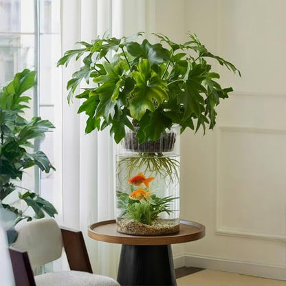 Liotww Extra Large Clear Plastic Flower Vase, Acrylic Cylinder Floor Vases - color: Xxl 3 Clear-f