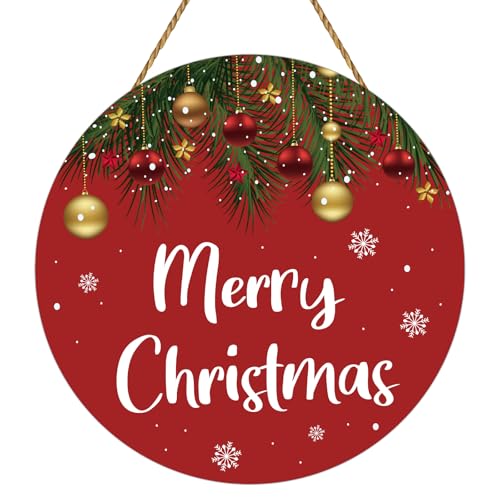 Christmas Door Decorations Merry Christmas Sign Grass Bells Door Sign