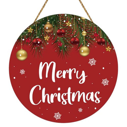 Christmas Door Decorations Merry Christmas Sign Grass Bells Door Sign