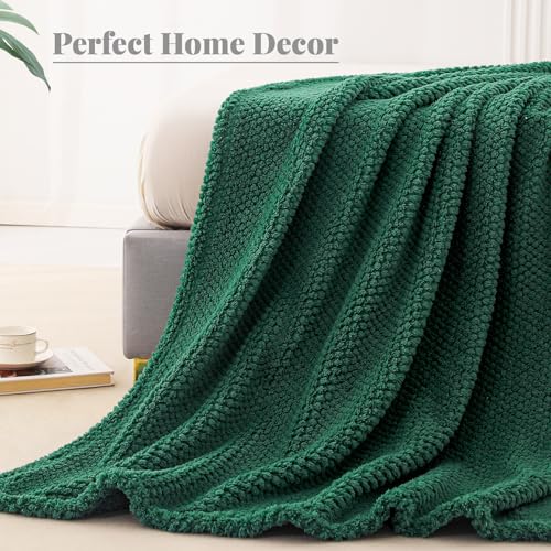 Whale Flotilla Soft Fleece Queen Size Bed Blanket, Emerald Green - color: Emerald Green, size: Queen(90x90 In)