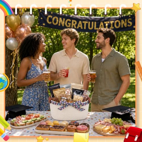 Havawish 1 Pack Thanksgiving Teacher Basket, DIY Empty Gift Basket, Star - style: Star