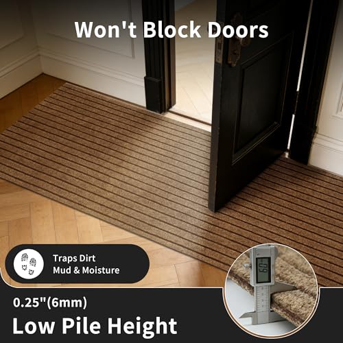 MIDUO 2ft x 6ft Runner Rug, Non Slip Indoor Outdoor Rugs for Hallway