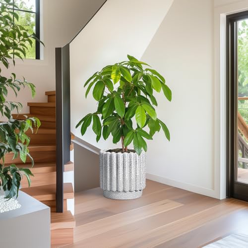 Ceramicfor Ceramic Planter, 12 Inch, Black and White - color: Black and White, size: 12 Inch
