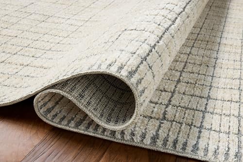 Loloi Amber Lewis Bexley Slate/Natural 2'-7" x 12'-0" Runner Rug - color: Slate / Natural, size: 2'7" x 12' (Rectangular)
