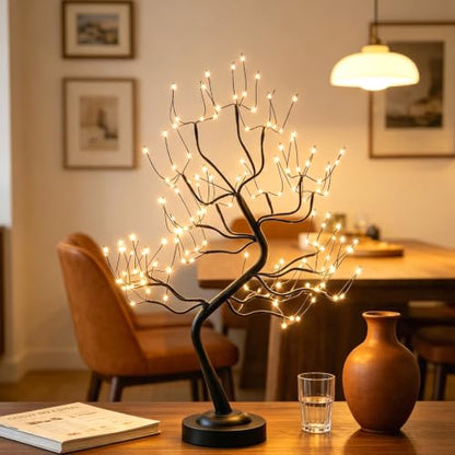 FUCHSUN 108 LED Tabletop Tree Lights, Lighted Artificial Twinkle Tree Lamp - color: Warm White